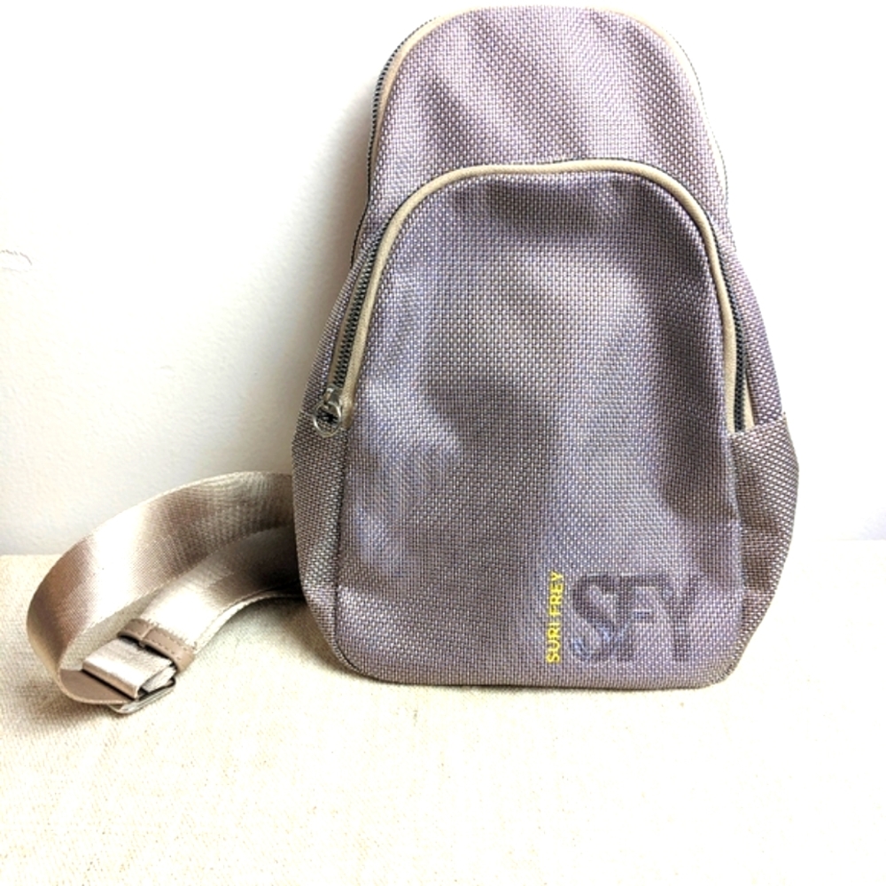 New Suri Frey Shoulder Bag Cross Body Champagne pink 2 Pouches